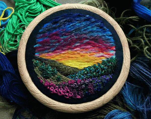 刺繡動起來了是什么效果？
